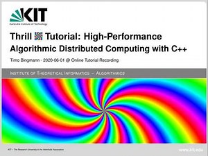 Thrill YouTube Tutorial: High-Performance Algorithmic Distributed Computing with C++