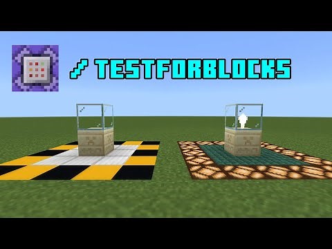 How to use /Testforblocks in Minecraft Bedrock |