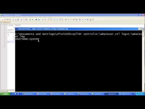 Using Oracle SQL Loader