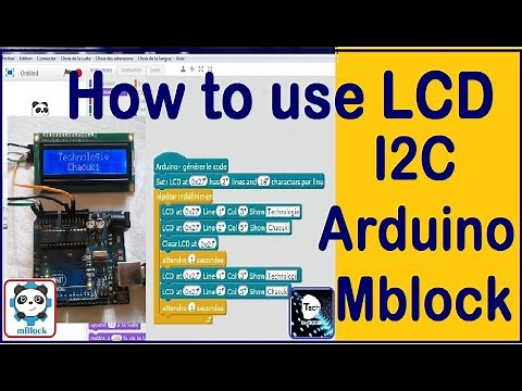 How to use LCD I2C Arduino Mblock