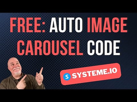 How to Setup an Easy Auto Scrolling Image Carousel for Systeme io | With Free Code