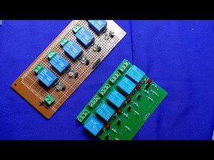 Making 5 Channel Relay Module On Double Layer PCB