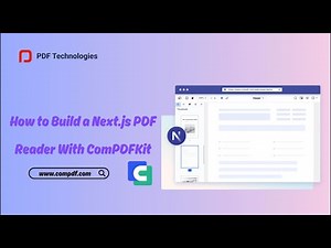 How to Build A Next.js PDF Reader / Viewer on Web Now | Simple Tutorial | ComPDFKit