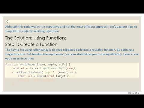 How to Avoid Repeating Code in JavaScript