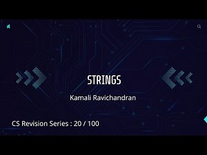 20. Strings in Python | Class 12 Computer science | board exam revision series | In English
