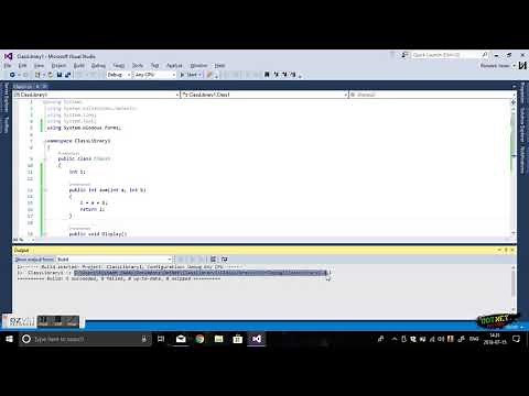 How to create Class Library in C# and how to use it in Console Application-#12