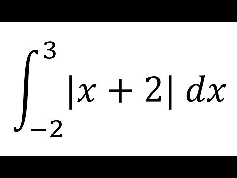 Definite integral of absolute value function | Example 1