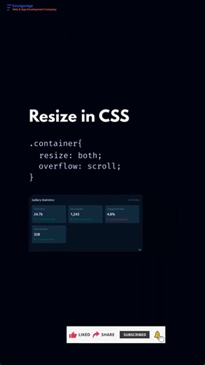 Subscribe 👍 Like ❤️ | Resize Any Element Without JavaScript!