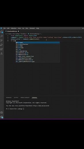 get the Wi-Fi password using python(code in the description)