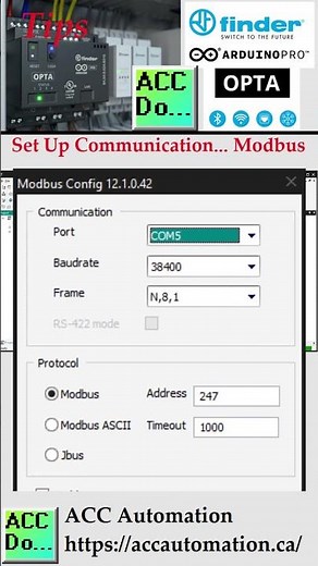 Arduino PLC IDE - Set Up Communication... Modbus!