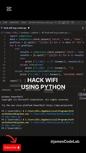 Hacking Wifi password using Python 🐍 | James Code Lab