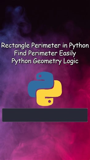 Calculate the Perimeter of a Rectangle in Python | Beginner Friendly #coding #python