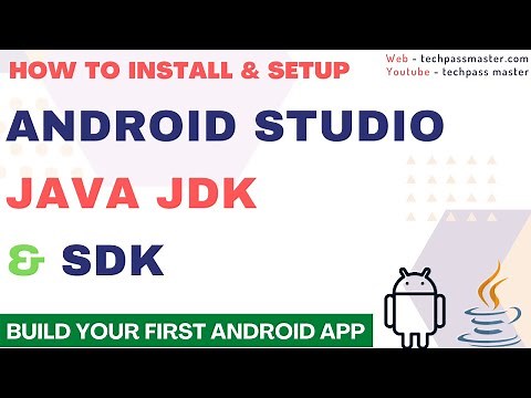 Install & Setup Android Studio Java JDK & SDK | Android Studio JDK Download