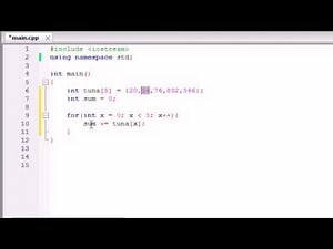 Buckys C++ Programming Tutorials - 34 - Using Arrays in Calculations