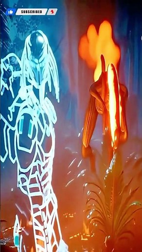 PREDATOR VS ALIEN 💥 Laser Missile Finishes the Jungle Fight in 3s! #short