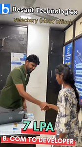 From B.Com to Software Developer, Congrats 💥 | Best Software Training Institute in Chennai with Placement Support - Enroll Now ! Besant Technologies offers the best Full Stack Development course, designed to build strong front-end and back-end skills. As a trusted full stack training institute in Chennai, we focus on practical, job-oriented learning. Our training includes hands-on projects, expert mentors, real-time coding practice, and industry-relevant tools. Get interview preparation, resume