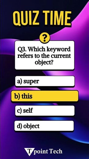 Java MCQs | Java Practice Questions & Answer | Tpoint Tech | #java #mcqs