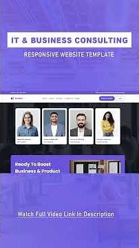 how to make complete responsive IT Solution & Business website design using html css & js