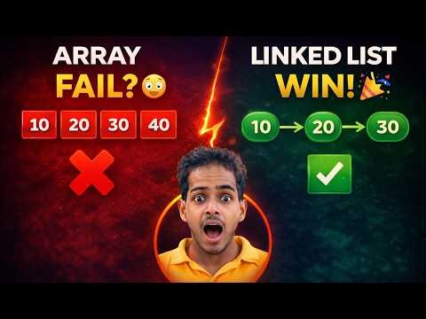 Singly Linked List Full Explanation in Hindi | Array vs Linked List | Node Structure & Code | AKTU