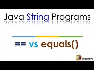 Java String Comparison == vs .equals() |