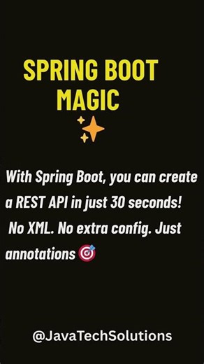 Spring Boot REST API → Hello World in 30 Seconds! 🌍