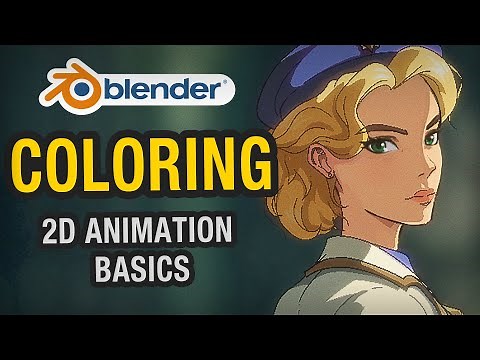 Blender 2D Animation Basics for Beginners - Pro Coloring Tips