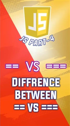 == vs === in JavaScript: The Real Difference #coding #codewithharry #computerscience #programming