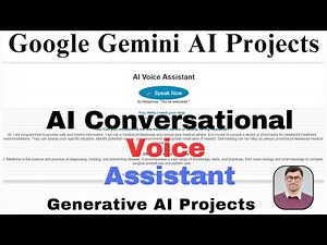 Create a Voice Assistant with Python Google AI | Generative AI Projects | AI Voice Assistant Chatbot