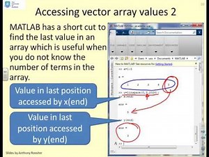 Matlab Basics 3 - matrices, vectors and arrays