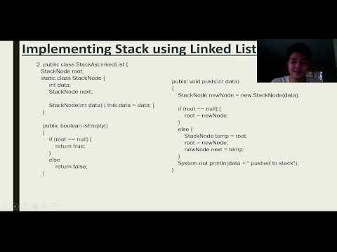 Implementing Stacks using Linked List