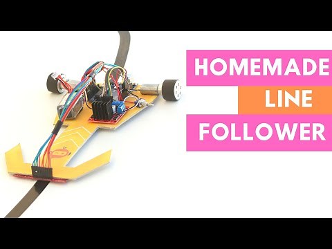 How To Make A DIY LINE FOLLOWER using Arduino at Home