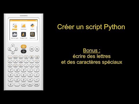 Numworks - créer un script Python