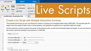 Managing Code in MATLAB: How to create a Script using the Live Editor in MATLAB
