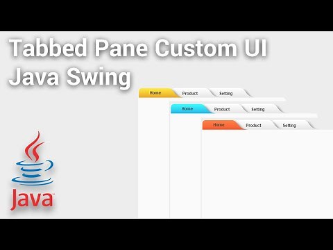 Tabbed Pane Custom UI using Java Swing