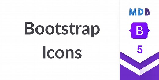 Bootstrap Icons - free examples & tutorial