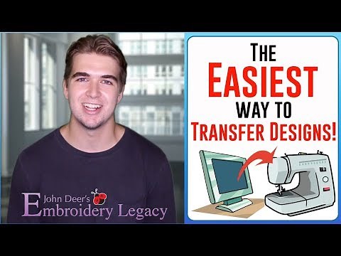 How to Transfer Designs from Computer to Embroidery Machine (EASIEST WAY!!!)