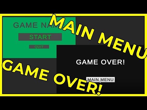 Main Menu & Game Over - Unity Guide (Basics)