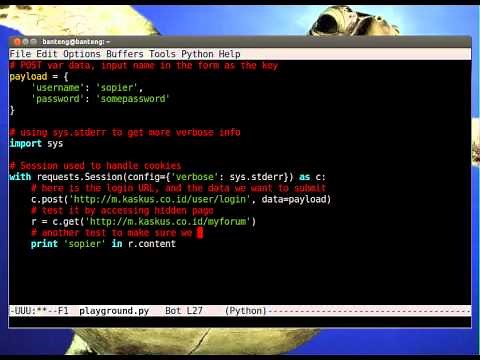 Python Tutorial - Web Login Using Requests Module