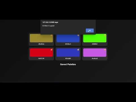 Color Palette Generator Website | HTML CSS JavaScript