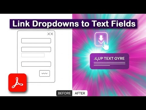 How to Link Dropdowns to Text Fields in Fillable PDF | Acrobat Pro DC