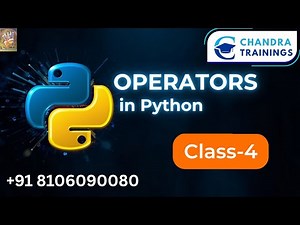 Python CLASS-4–Operators Explained with Examples | Learn Python Step by Step