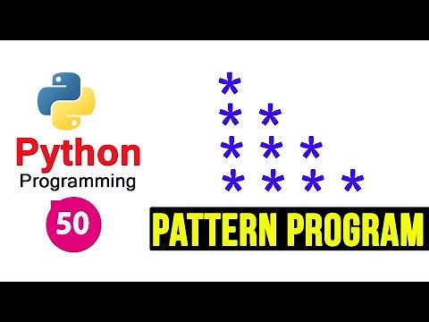 Python Pattern Programs - Printing Stars '*' in Right Angle Triangle Shape | Star Pattern