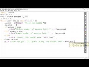 Guess the number game using Python