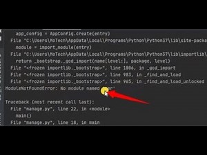 How to fix : Module not found error in Django