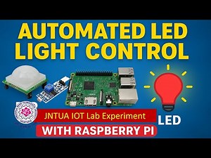 LED Controlling using PIR & LDR Sensors with Raspberry Pi | Smart Lighting System | IoT Lab Project