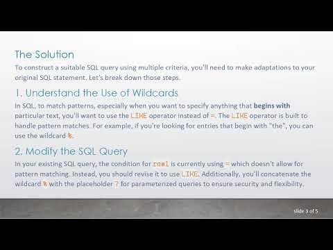 Mastering SQLite: How to Select Rows with Multiple Criteria in SQL Queries