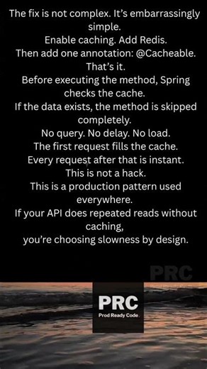 One annotation fixes this #Shorts #SpringBoot #Redis #Java