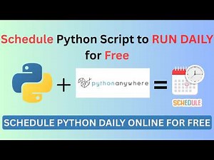 ✅ How to Schedule Python Scripts to Run Daily for FREE on PythonAnywhere | Step-by-Step Tutorial