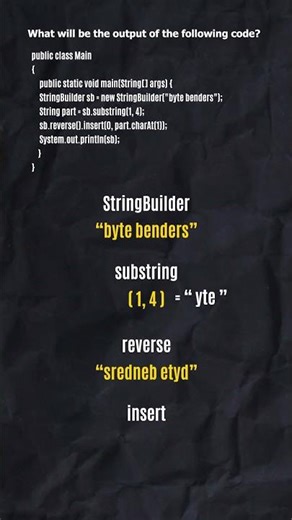 Java StringBuilder Tricky Question 🔥 Output Explained | TEQ Daily Questions #5198