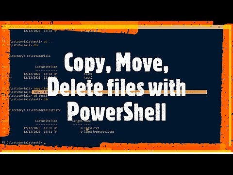 Copy, Move and Delete files with PowerShell